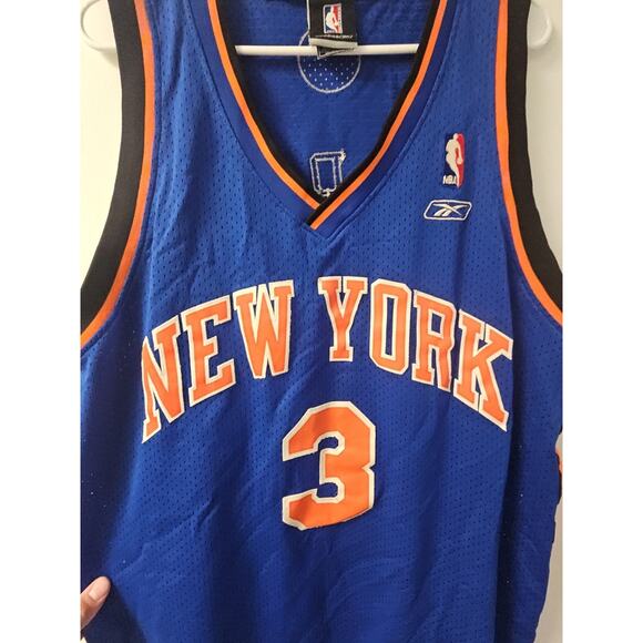 Vintage Reebok Authentic New York Knicks Stephon Marbury 3 Sewn Jersey Men’s 2XL - Picture 3 of 12